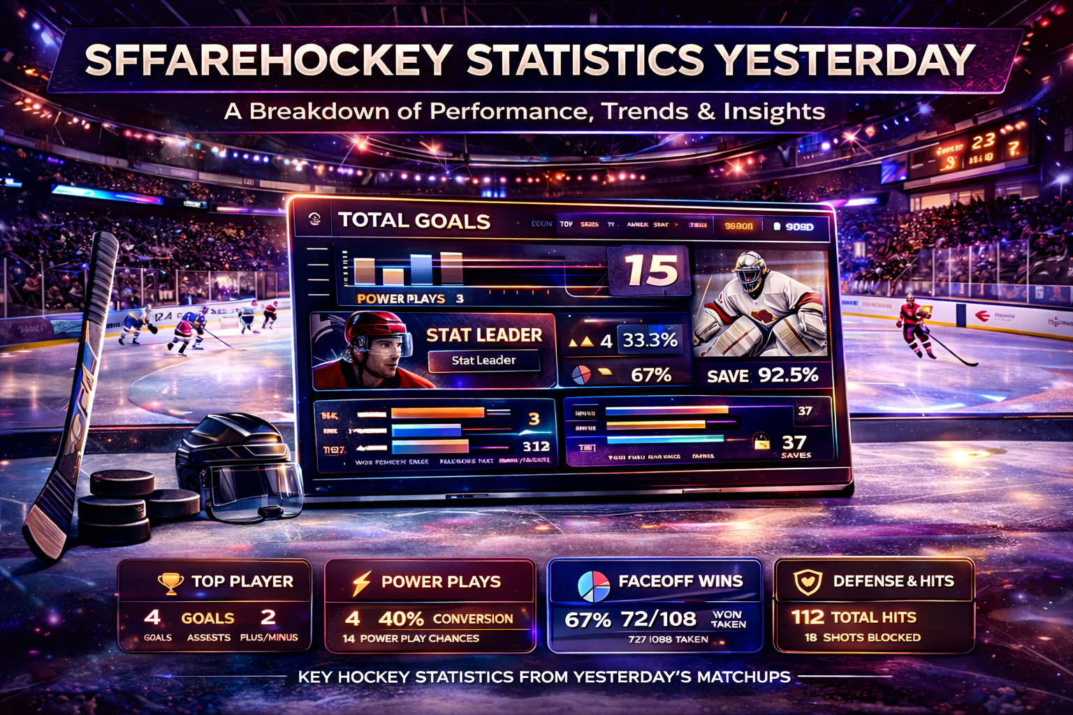 sffarehockey statistics yesterday